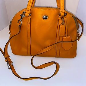 Orange Coach Handbag